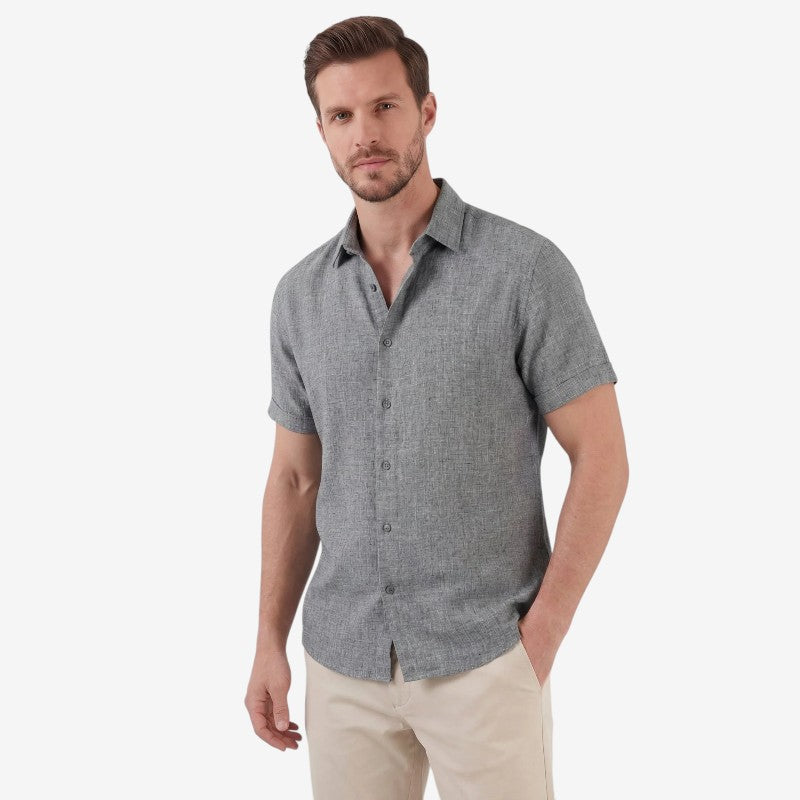 Men's Casual Long Sleeve Button-Up Shirt
