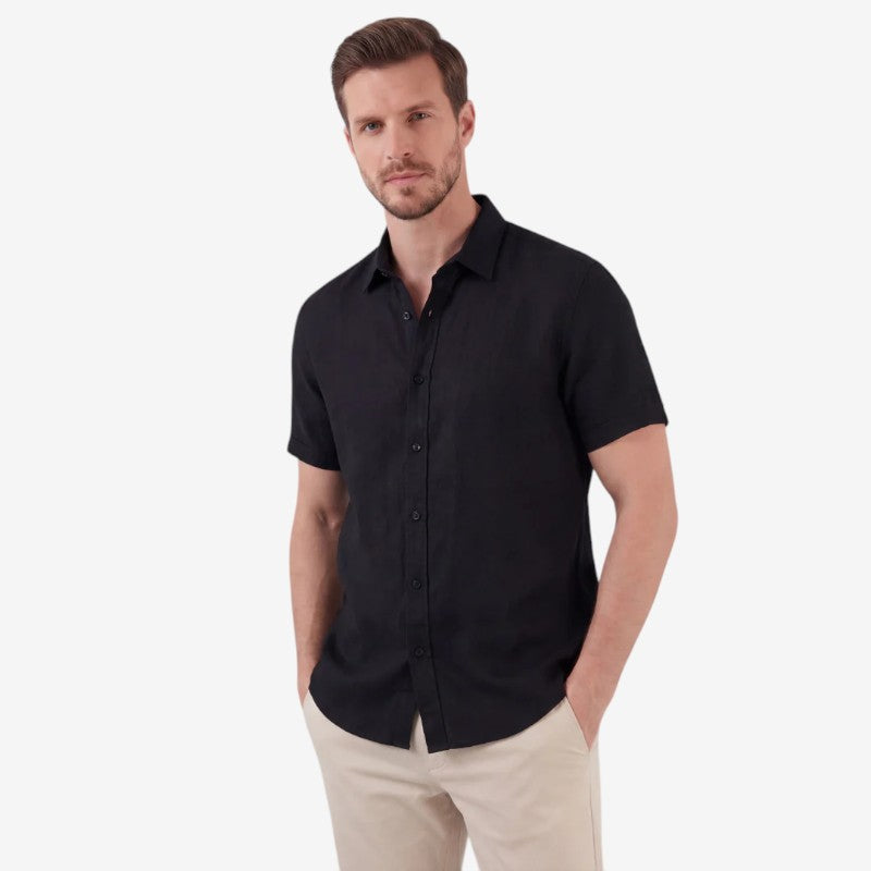 Men's Casual Long Sleeve Button-Up Shirt