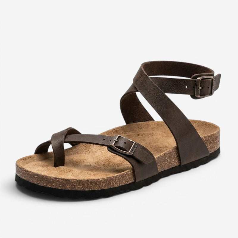 Women's Flat Sandals with Adjustable Straps