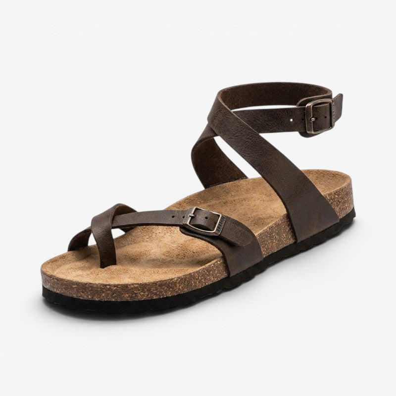 Women's Toe Strap Sandals with Adjustable Buckle