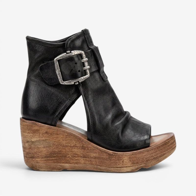 Wedge Sandals with Peep Toe