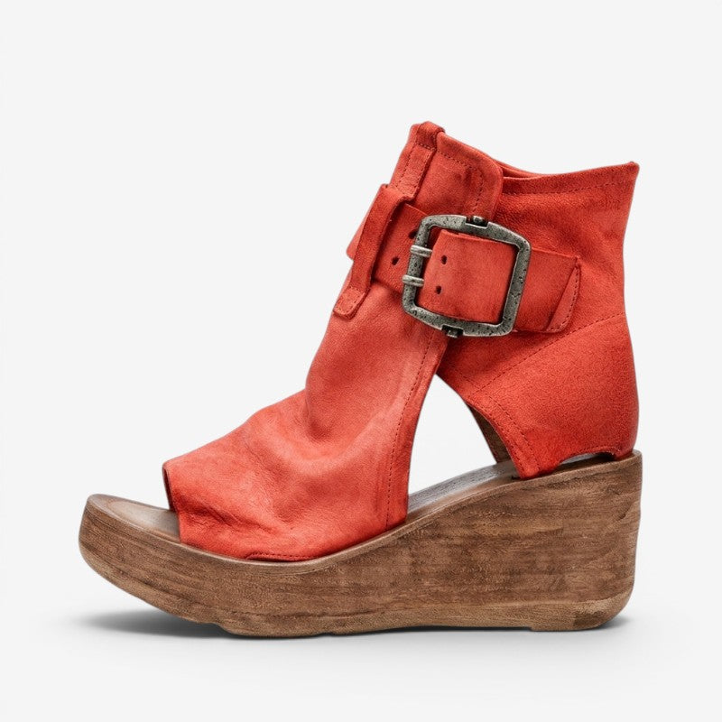 Wedge Sandals with Peep Toe