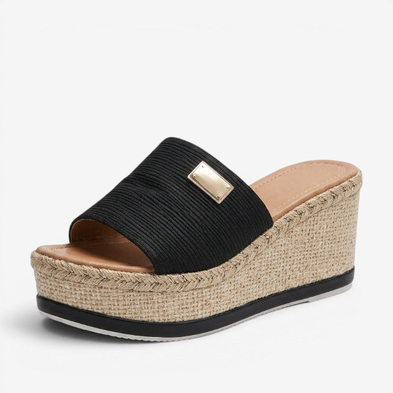 Open-Toe Wedge Sandals