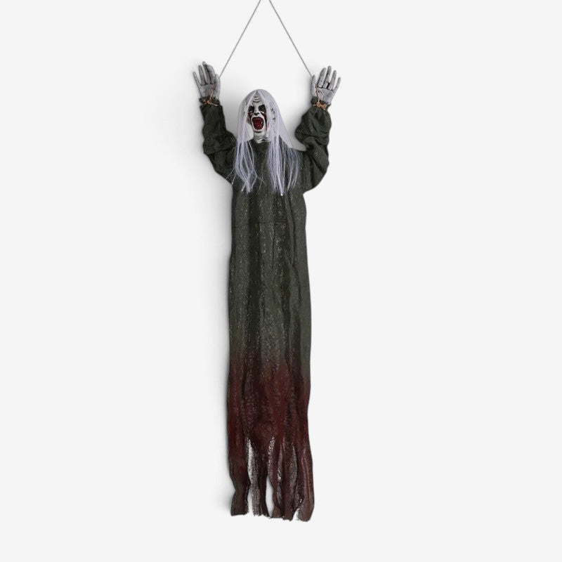 Hanging Ghost Decoration with Long Hair
