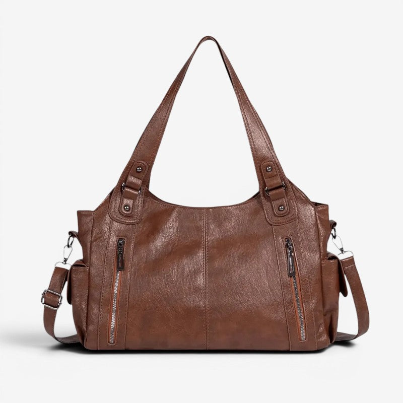 Women's Shoulder Bag with Detachable Crossbody Strap