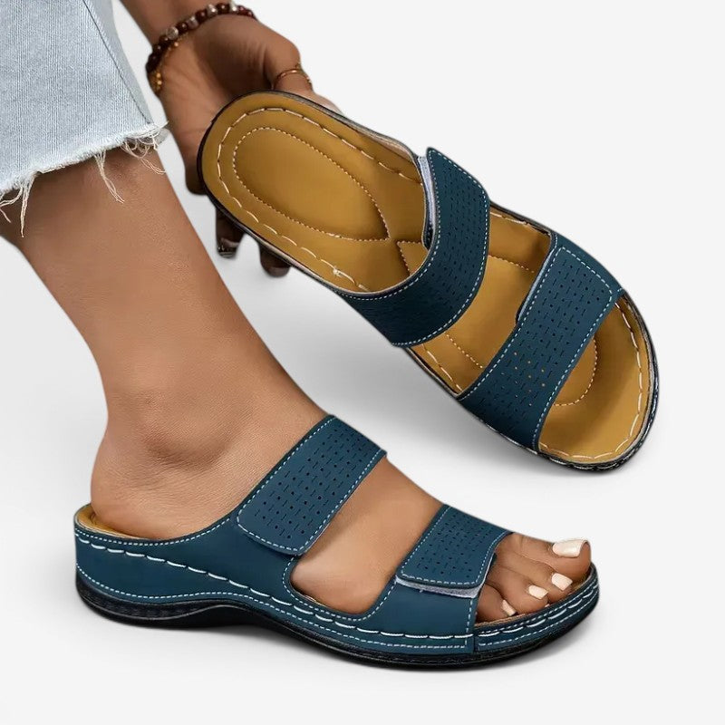 Women’s Double-Strap Slip-On Sandals