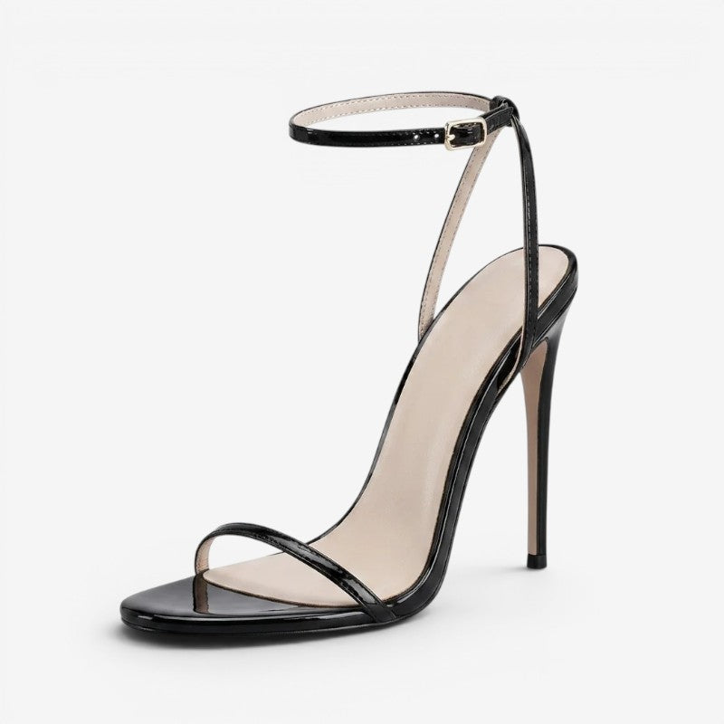 Elegant High-Heeled Sandals with Pointed Toe