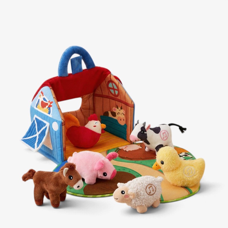 Cuddlebarn - Interactive Plush Farm Animal Set With Sound Features