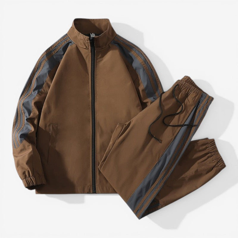 Zip-Up Tracksuit Set Jacket & Pants