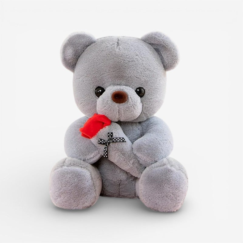BloomHeart – Rose Teddy Bear Handmade with Roses