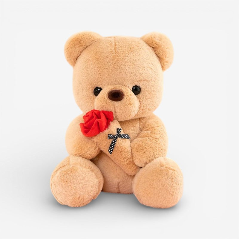 BloomHeart – Rose Teddy Bear Handmade with Roses