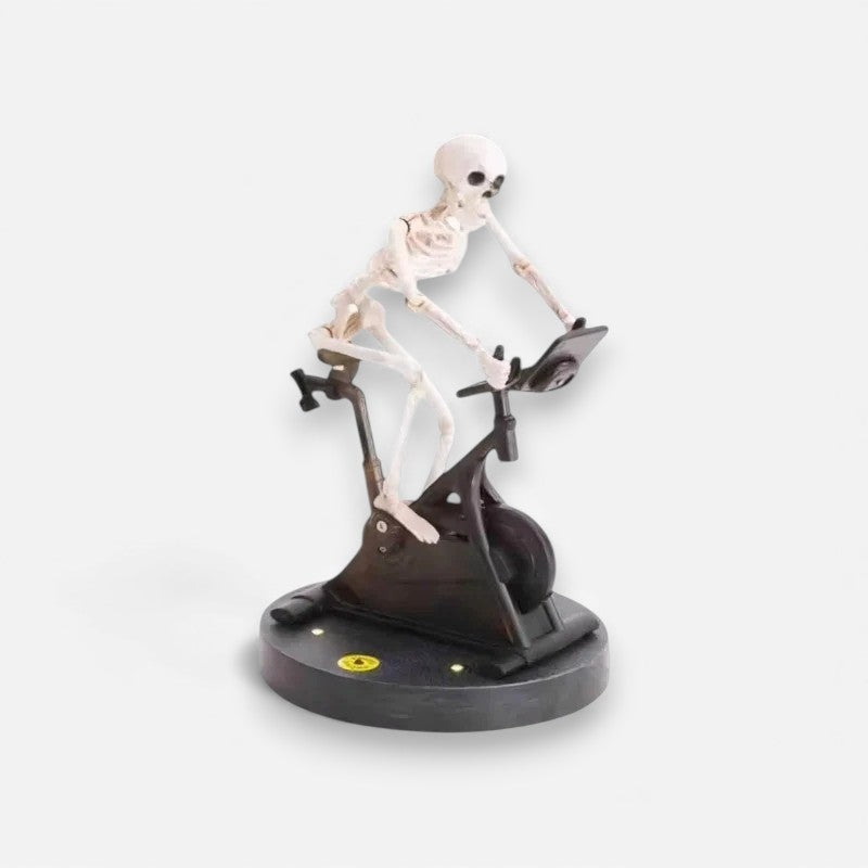 BoneRide – Decoratief Schedelfiets Beeldje voor Op Tafel of Plank Velani