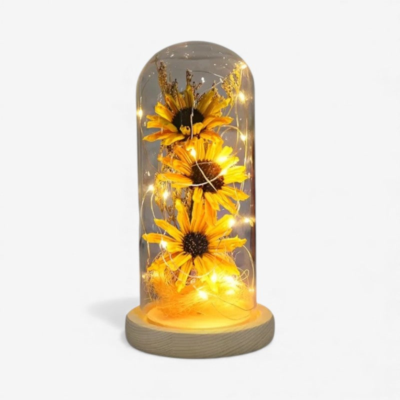 SunGlow – LED Table Lamp with Sunflower-Inspired Lighting