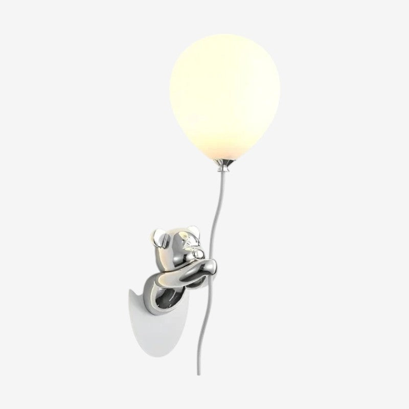 BrightPaws – LED Wall Lamp Bear with Balloon Design