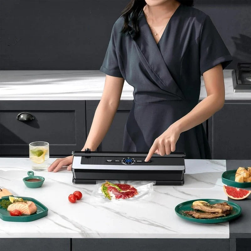 SealMaster – Elektrische vacumeermachine met snijder en digitaal display Velani