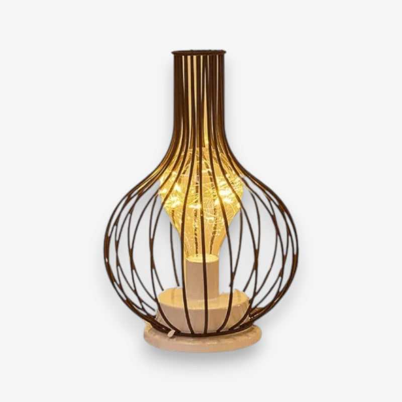 SunBloom – LED Table Lamp with Cage Design