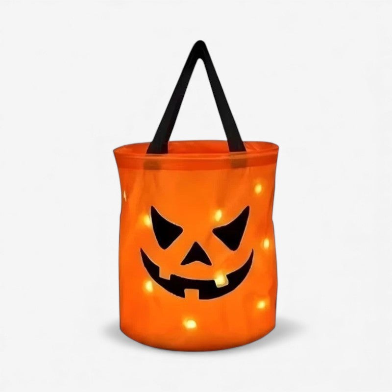 GlowPump – LED Lighted Bucket with Pumpkin Design