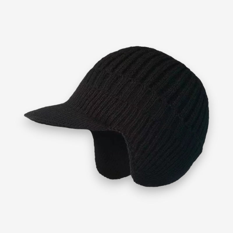 Visor – Beanie with Peak and Earflaps