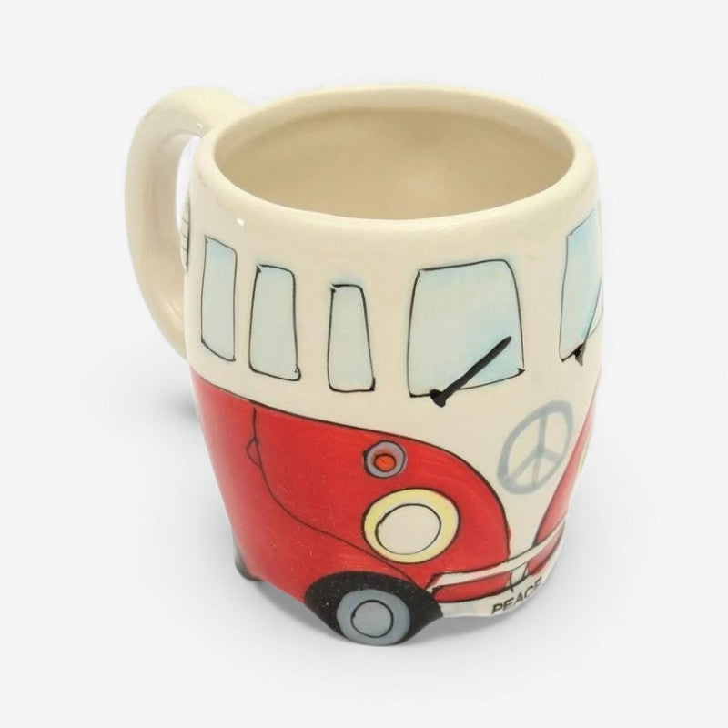 RideSip – Coffee Mug with Handle and Bus Inspiration