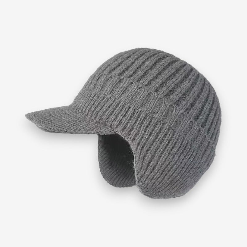 Visor – Beanie with Peak and Earflaps
