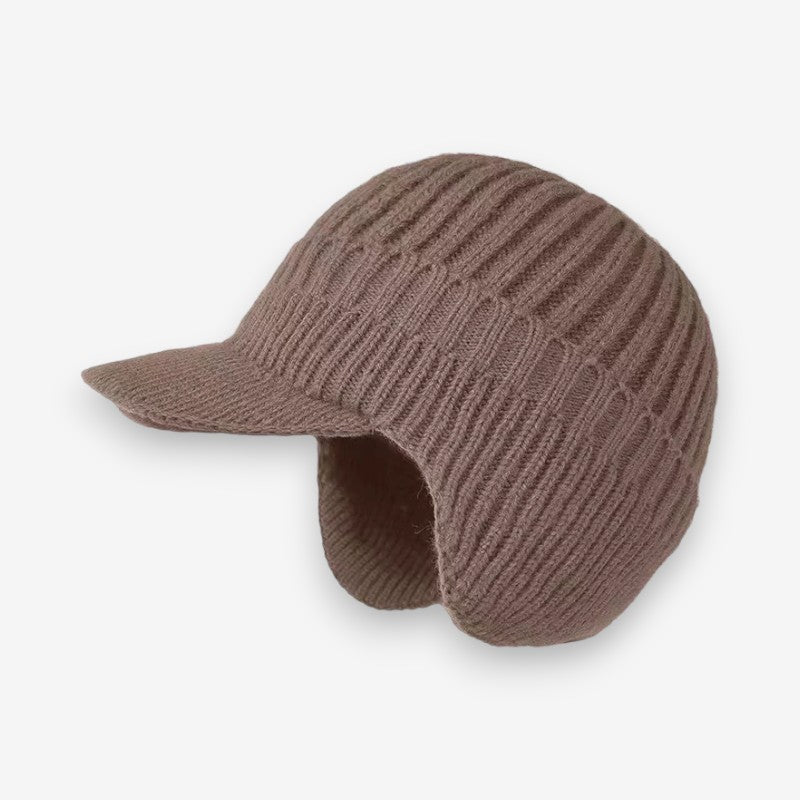 Visor – Beanie with Peak and Earflaps