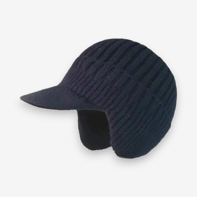 Visor – Beanie with Peak and Earflaps