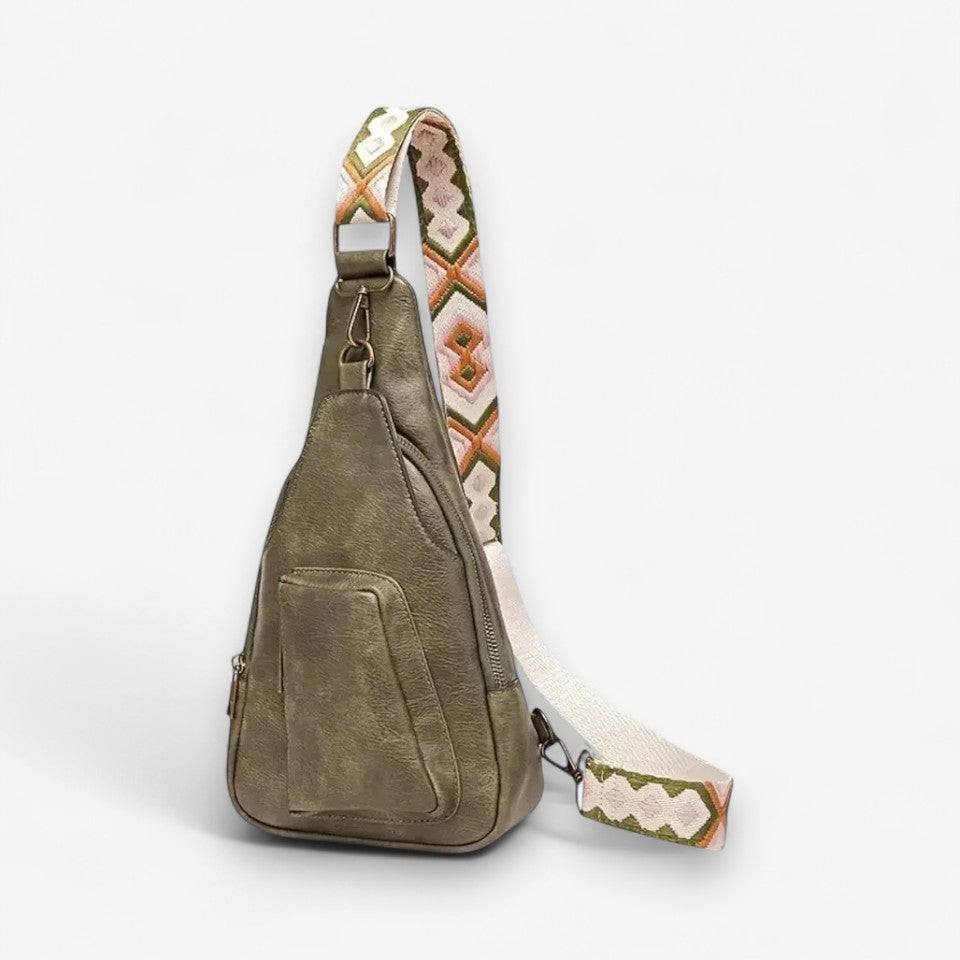 Fenna – Schoudertas met Grote Inhoud en Ritssluiting Velani