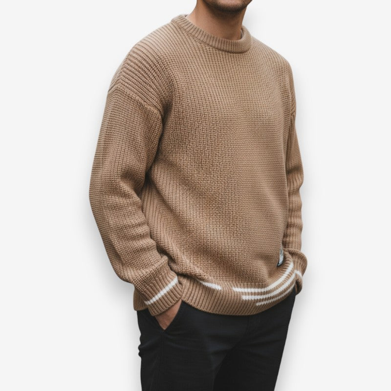 Ethan – Long Sleeve Sweater with Round Neck Design