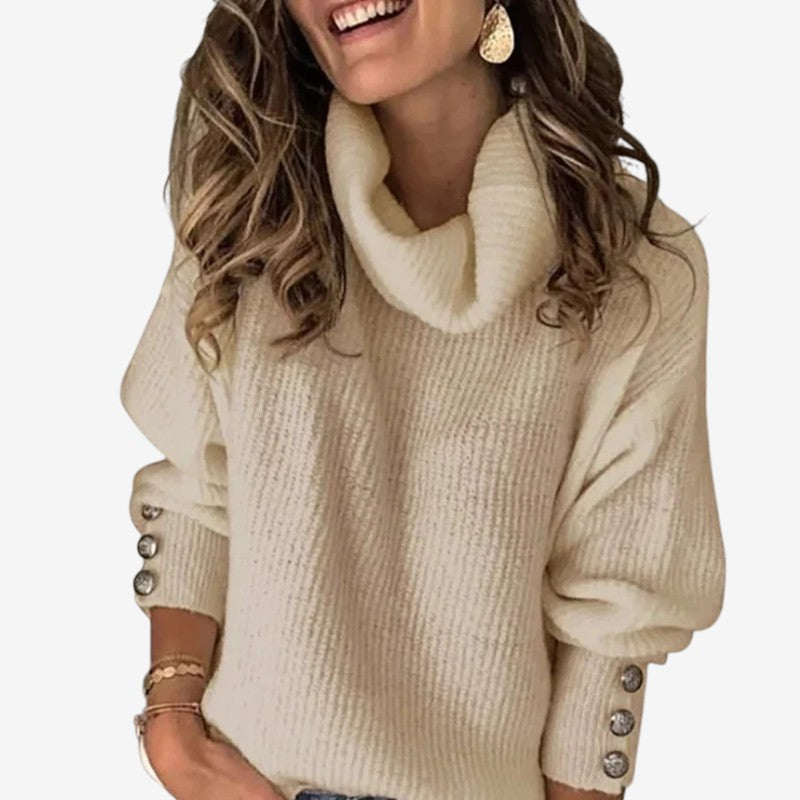 Chic Women's Long Sleeve Turtleneck Sweater