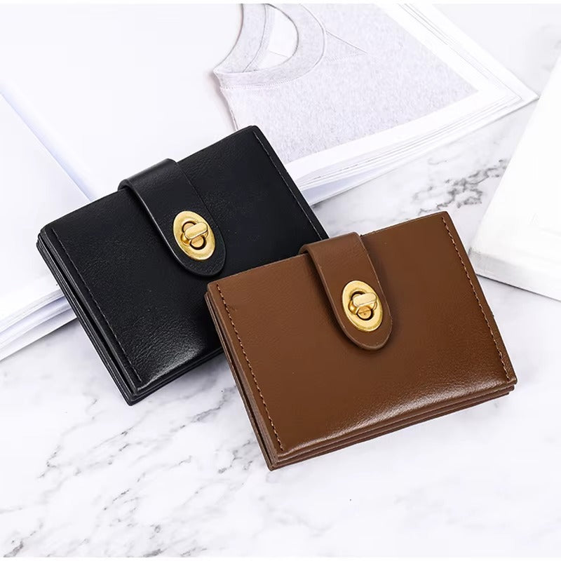 Sophia – Compact Wallet with Hasp Closure and Multiple Compartments