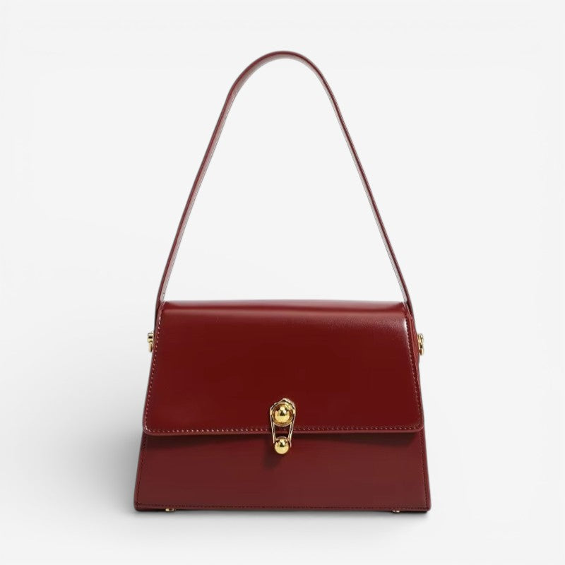 Olivia – Women's Bag with Handle & Adjustable Shoulder Strap + Hasp Closure