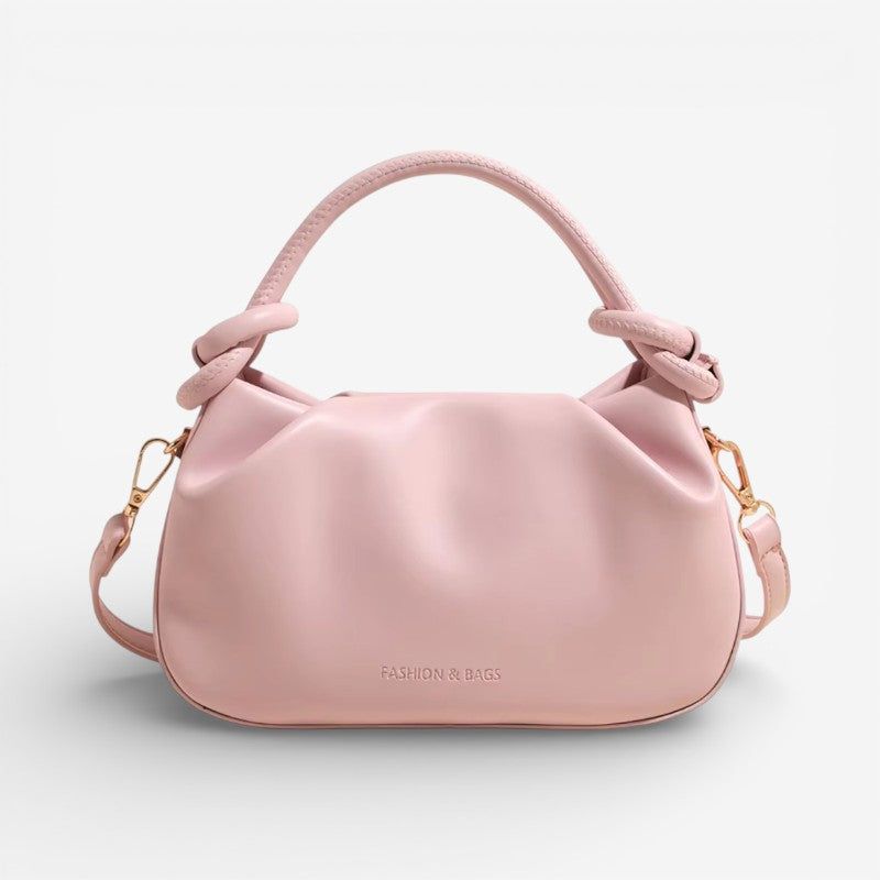 Oriana – Adjustable Shoulder Bag With Knotted Handle And Buckle