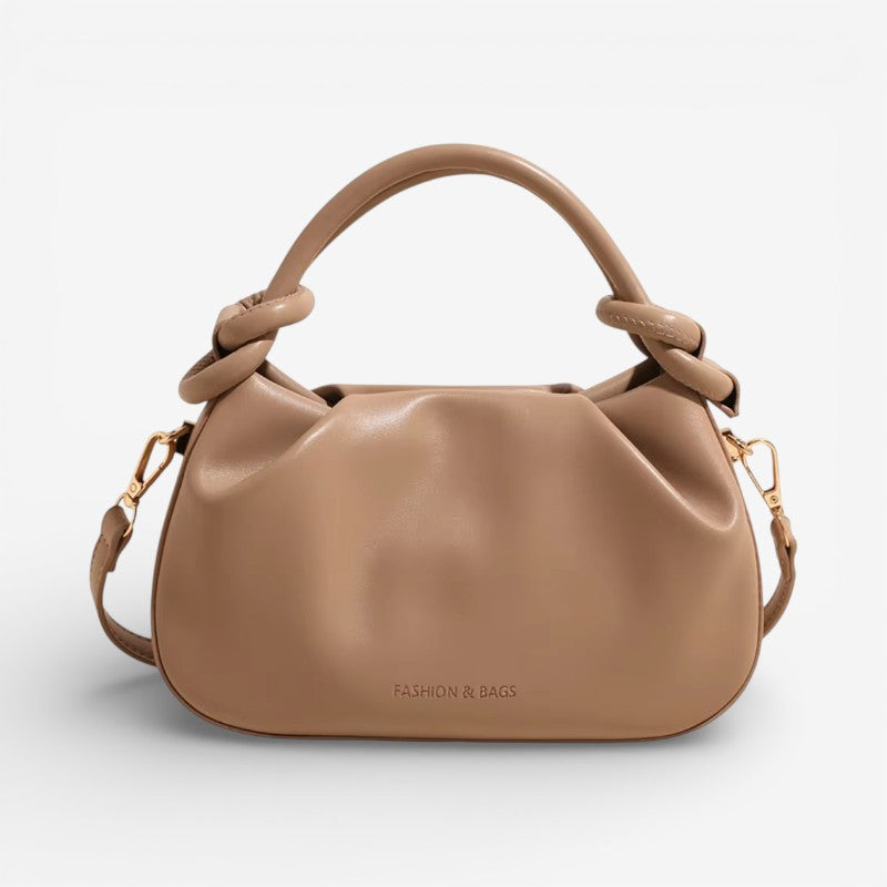 Oriana – Adjustable Shoulder Bag With Knotted Handle And Buckle