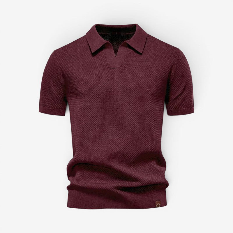 Men's Slim Fit Polo Shirt with Short Sleeves