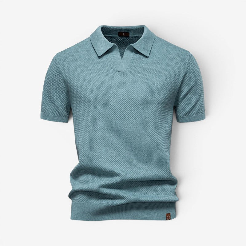 Men's Slim Fit Polo Shirt with Short Sleeves