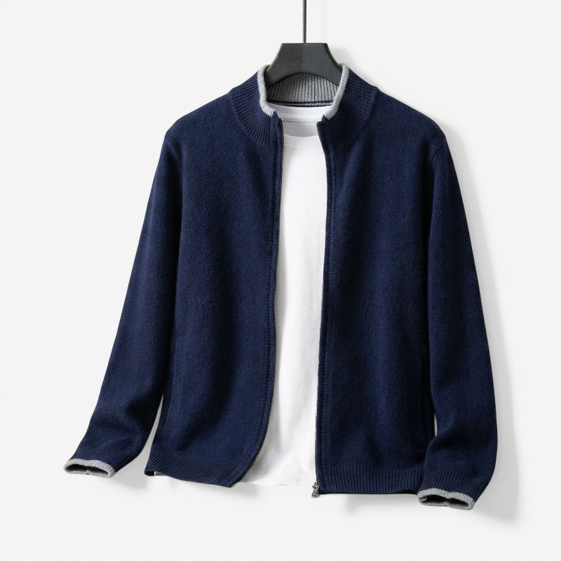 Slim Fit Zip-Up Sweater