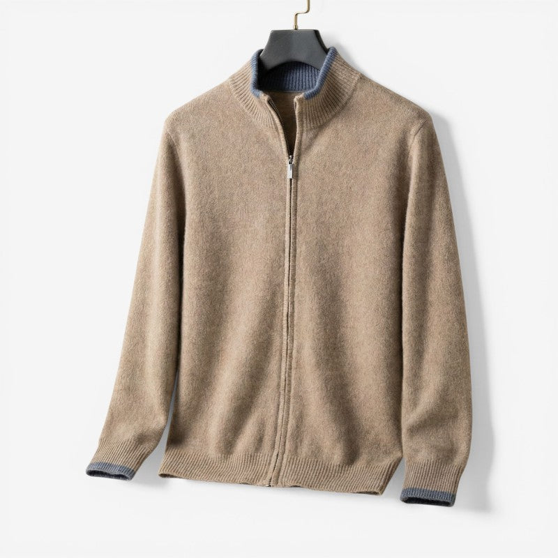 Slim Fit Zip-Up Sweater
