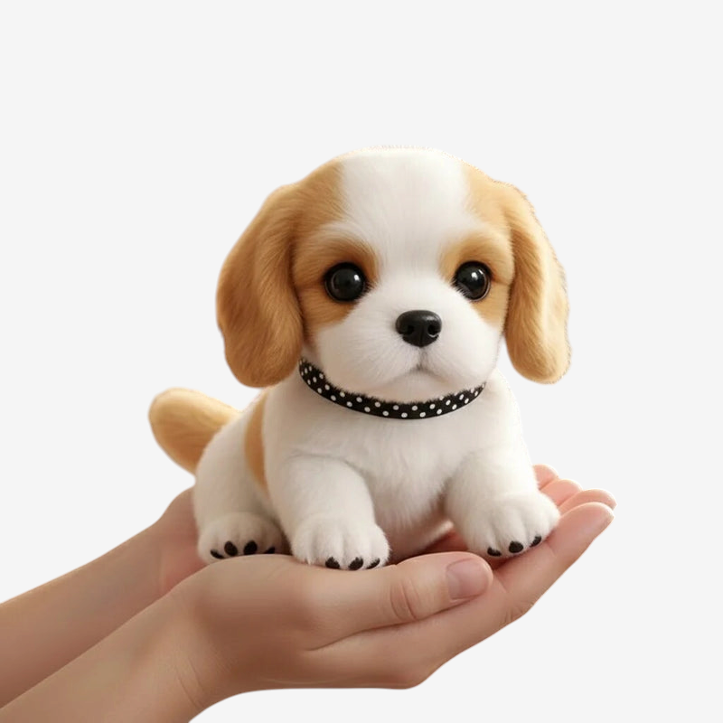 PlushPaws - Interactive Plush Dog with Touch-Activated Movement and Barking