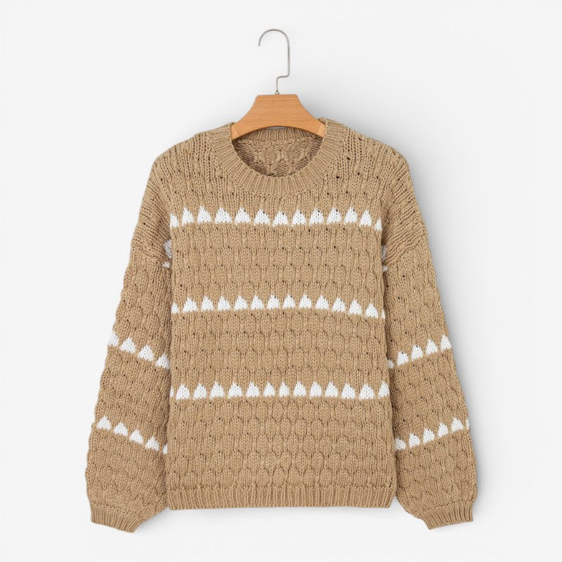 Sienna – Long Sleeve Sweater With Round Neck And Loose Fit