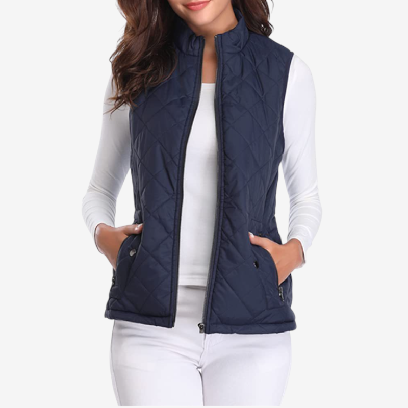 Women’s Zipped Sleeveless Vest