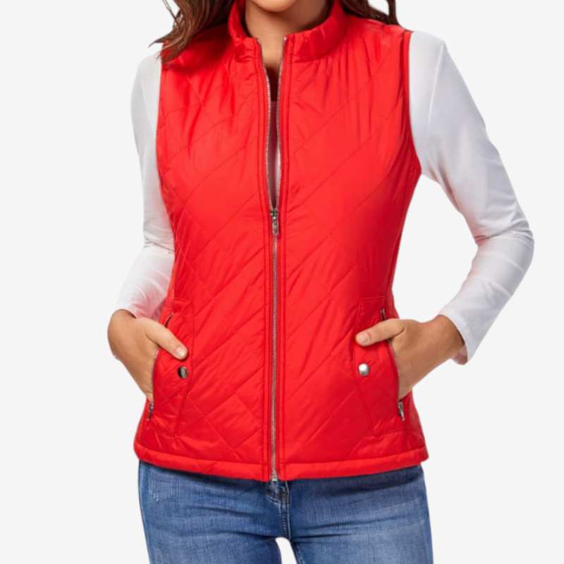 Women’s Zipped Sleeveless Vest