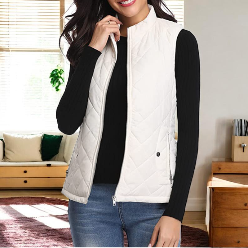 Women’s Zipped Sleeveless Vest