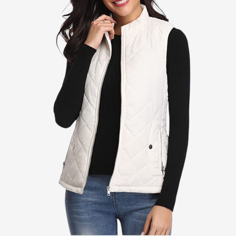 Women’s Zipped Sleeveless Vest