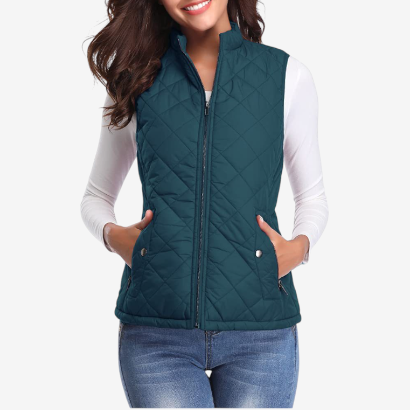 Women’s Zipped Sleeveless Vest