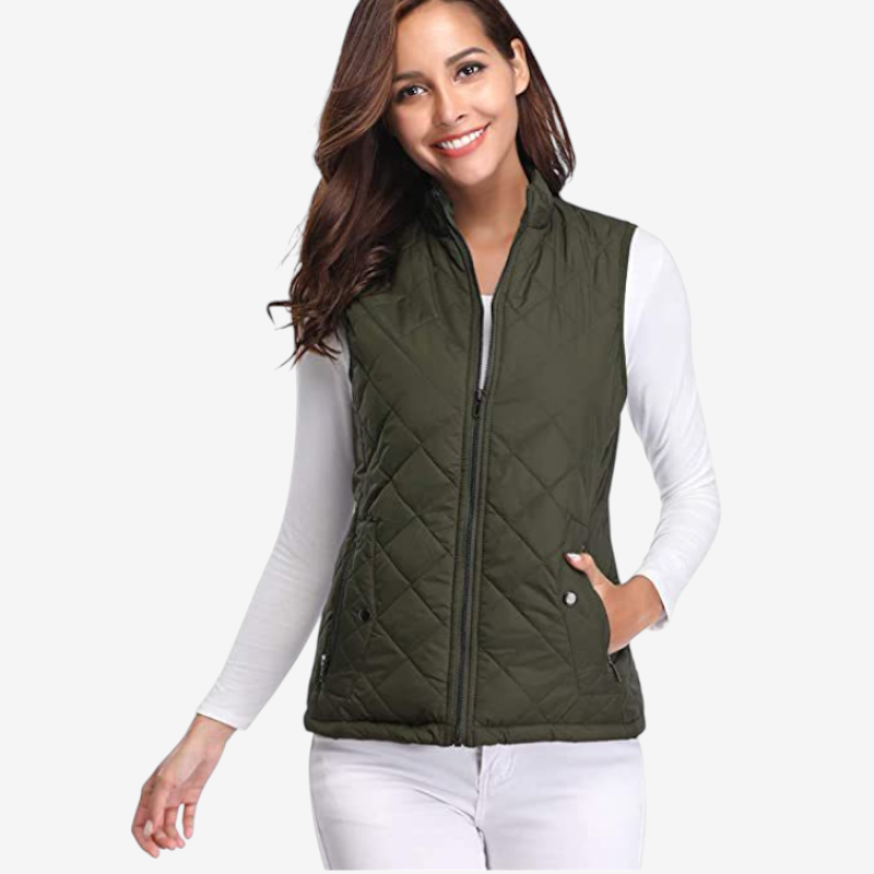 Women’s Zipped Sleeveless Vest