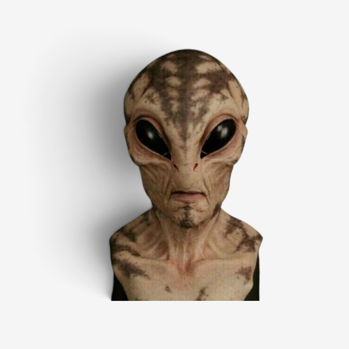 Realistic Full Head Alien Mask for Halloween & Cosplay