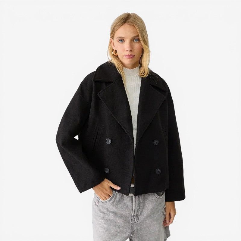Women’s Cropped Double-Breasted Jacket