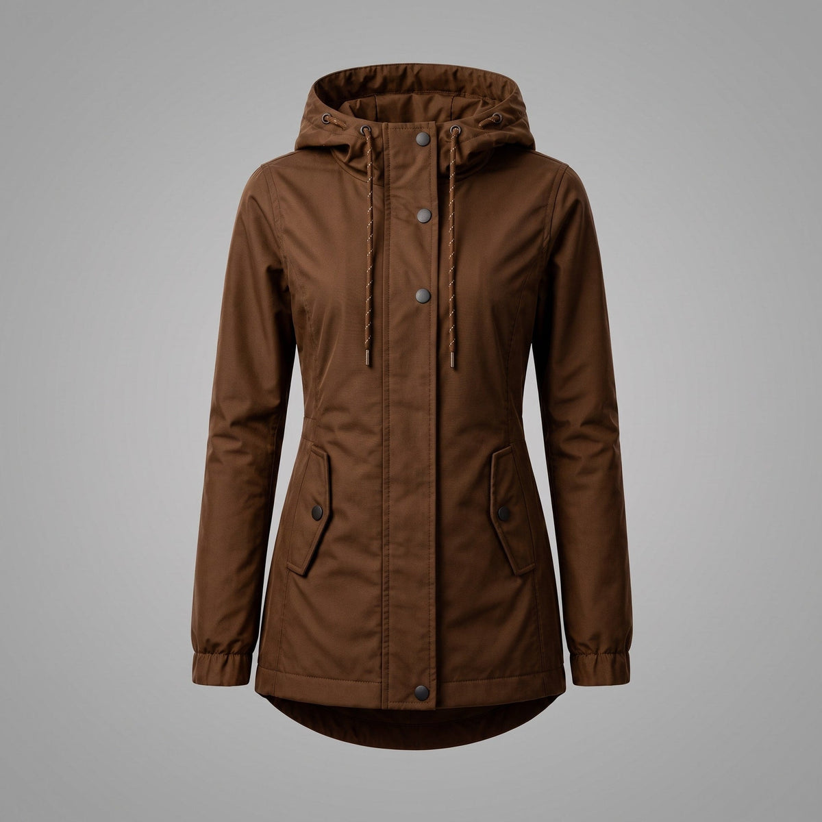 Flapix - Adjustable Hooded Jacket with Rounded Back Hem