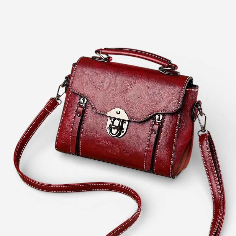 Clara – Shoulder Bag with Handle and Hasp Closure