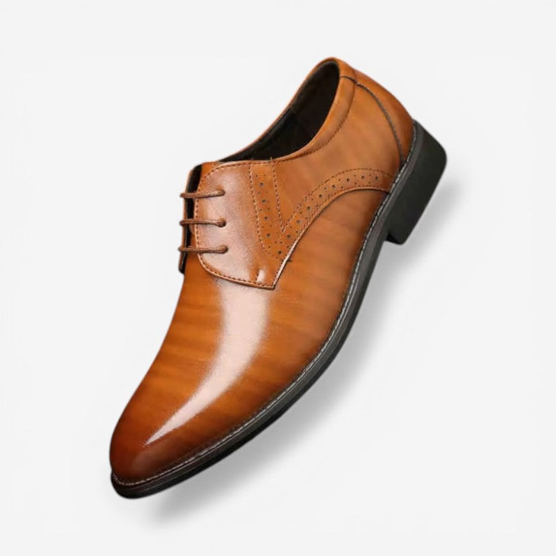 Connor - Pointed Toe Lace Up Shoes With Non Slip Sole